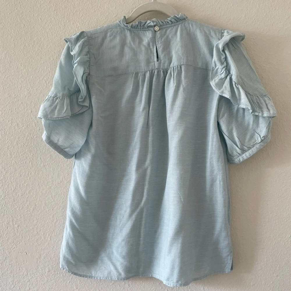 LOFT | Ruffle Blouse Shell - Picture 4 of 5
